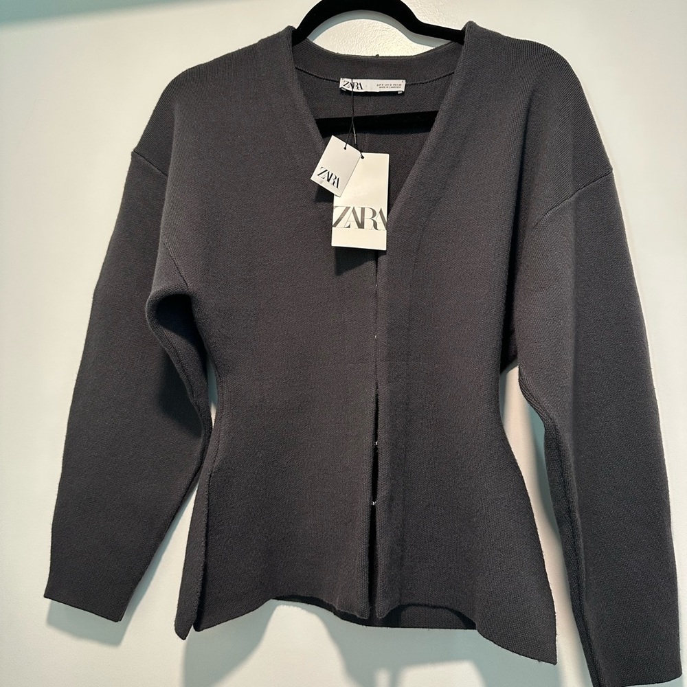 WIDE SLEEVE KNIT CARDIGAN